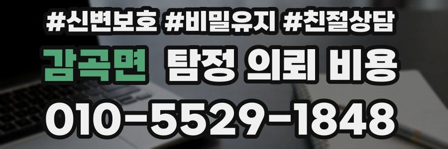 감곡면 탐정 의뢰 비용
