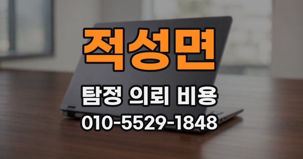 적성면 탐정 의뢰 비용