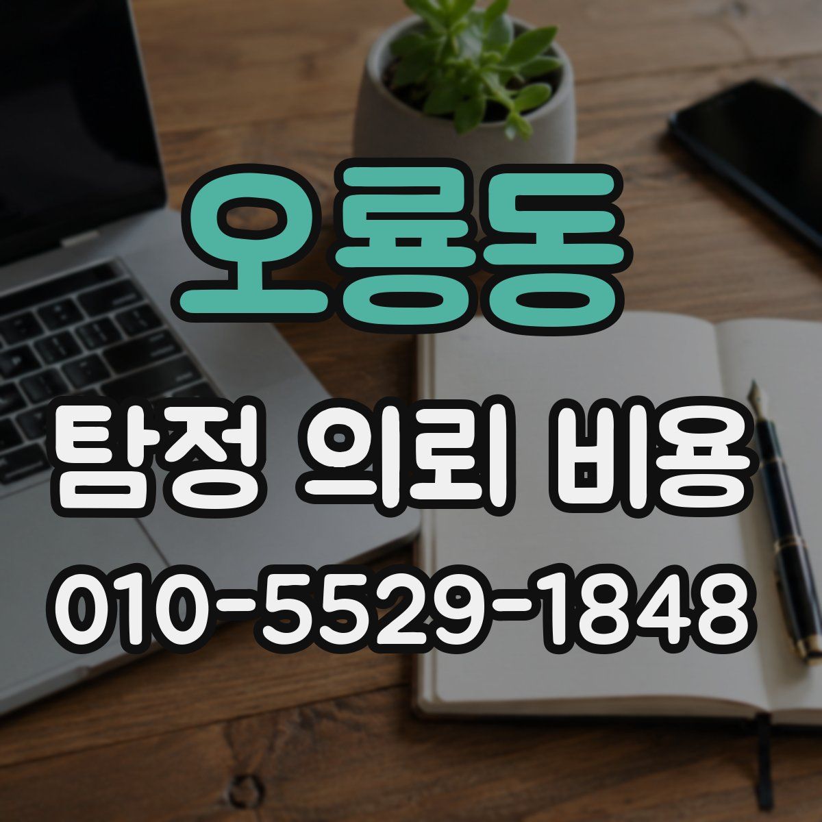 오룡동 탐정 의뢰 비용