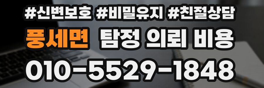 풍세면 탐정 의뢰 비용