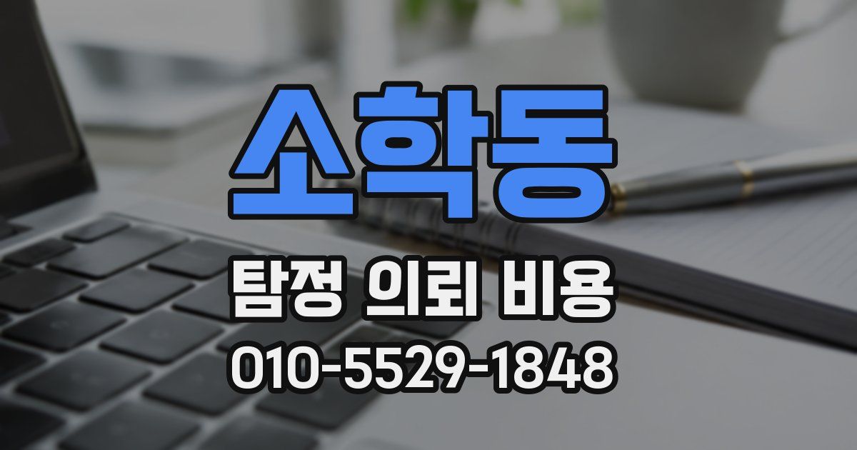 소학동 탐정 의뢰 비용