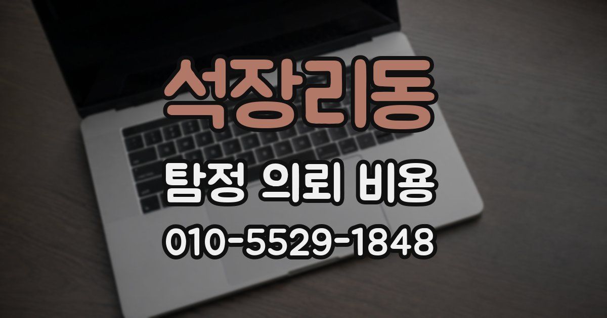 석장리동 탐정 의뢰 비용