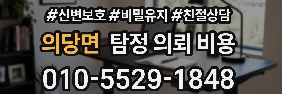 의당면 탐정 의뢰 비용