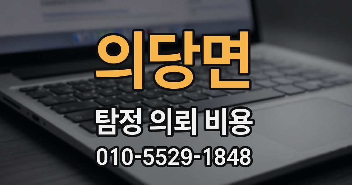 의당면 탐정 의뢰 비용