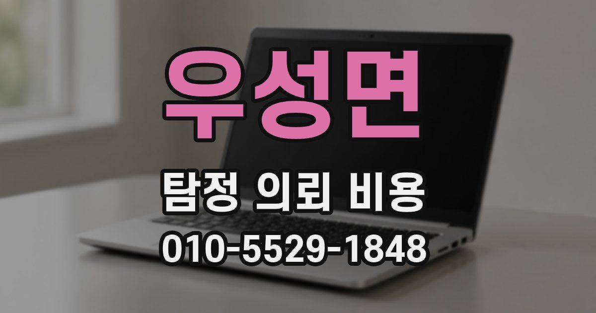우성면 탐정 의뢰 비용