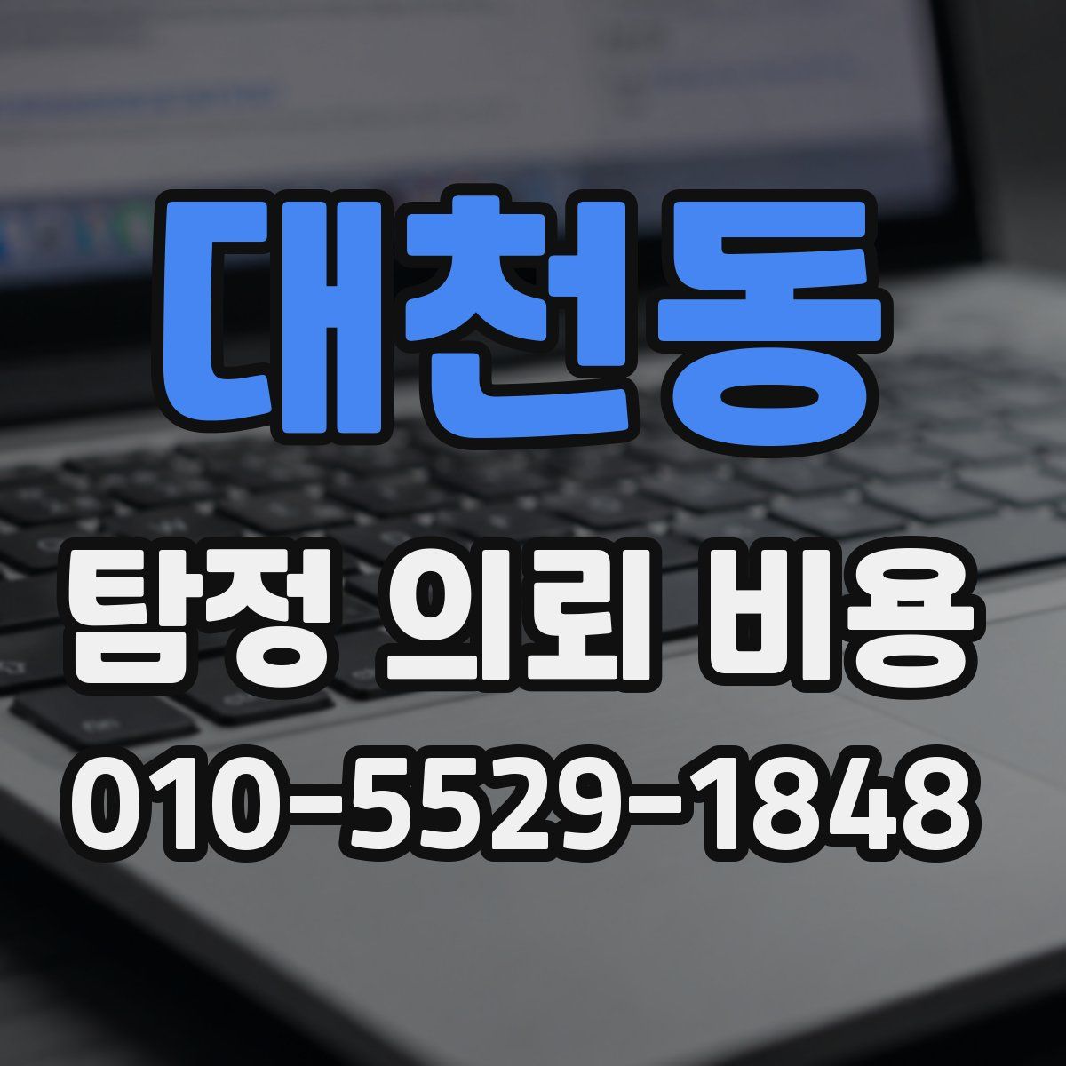 대천동 탐정 의뢰 비용