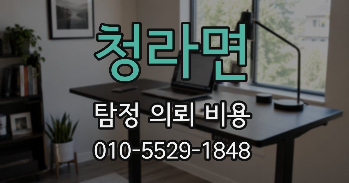 청라면 탐정 의뢰 비용
