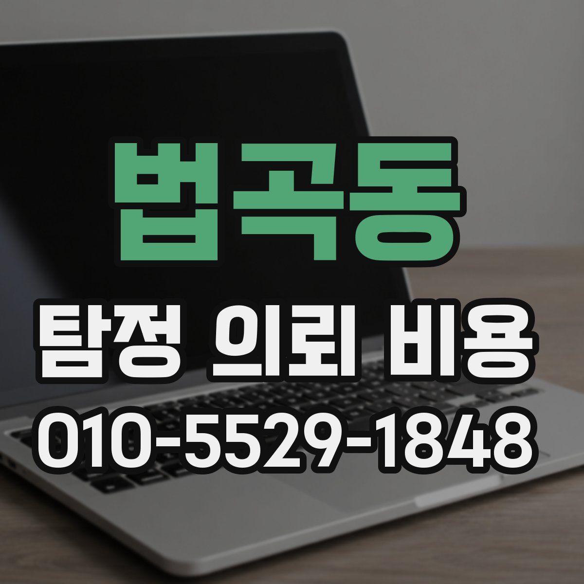 법곡동 탐정 의뢰 비용
