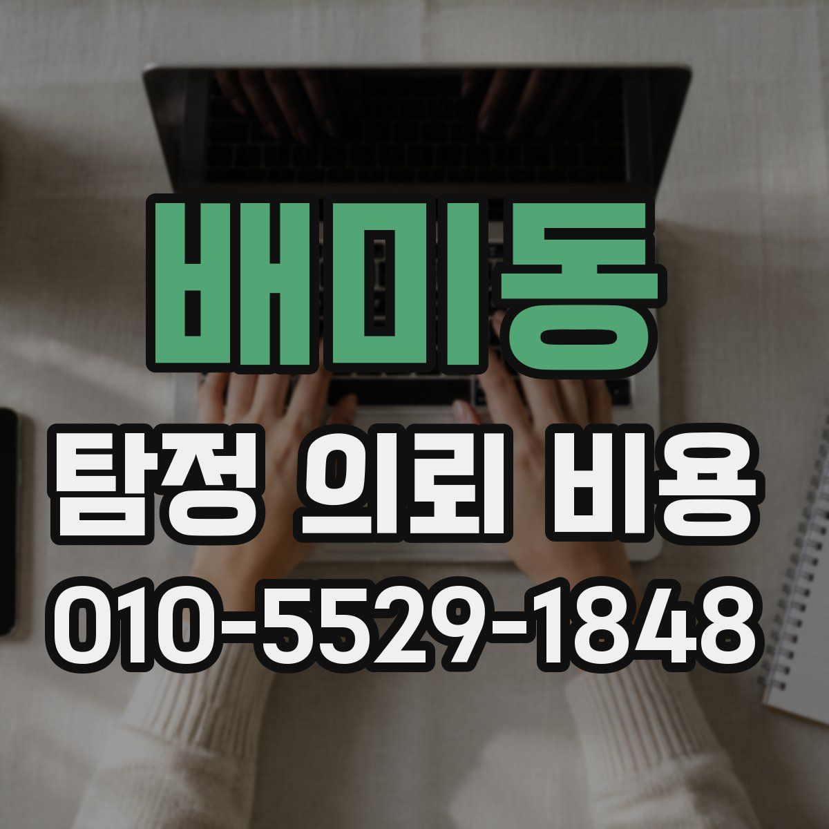 배미동 탐정 의뢰 비용