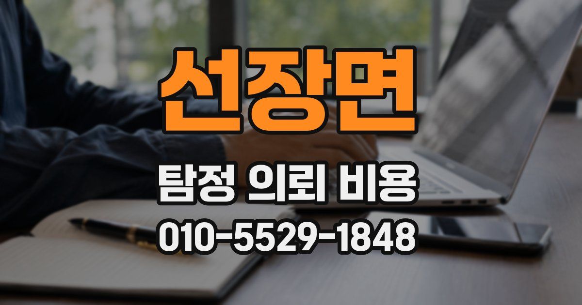 선장면 탐정 의뢰 비용