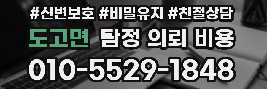 도고면 탐정 의뢰 비용