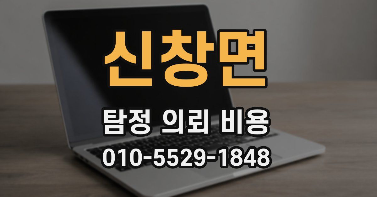 신창면 탐정 의뢰 비용
