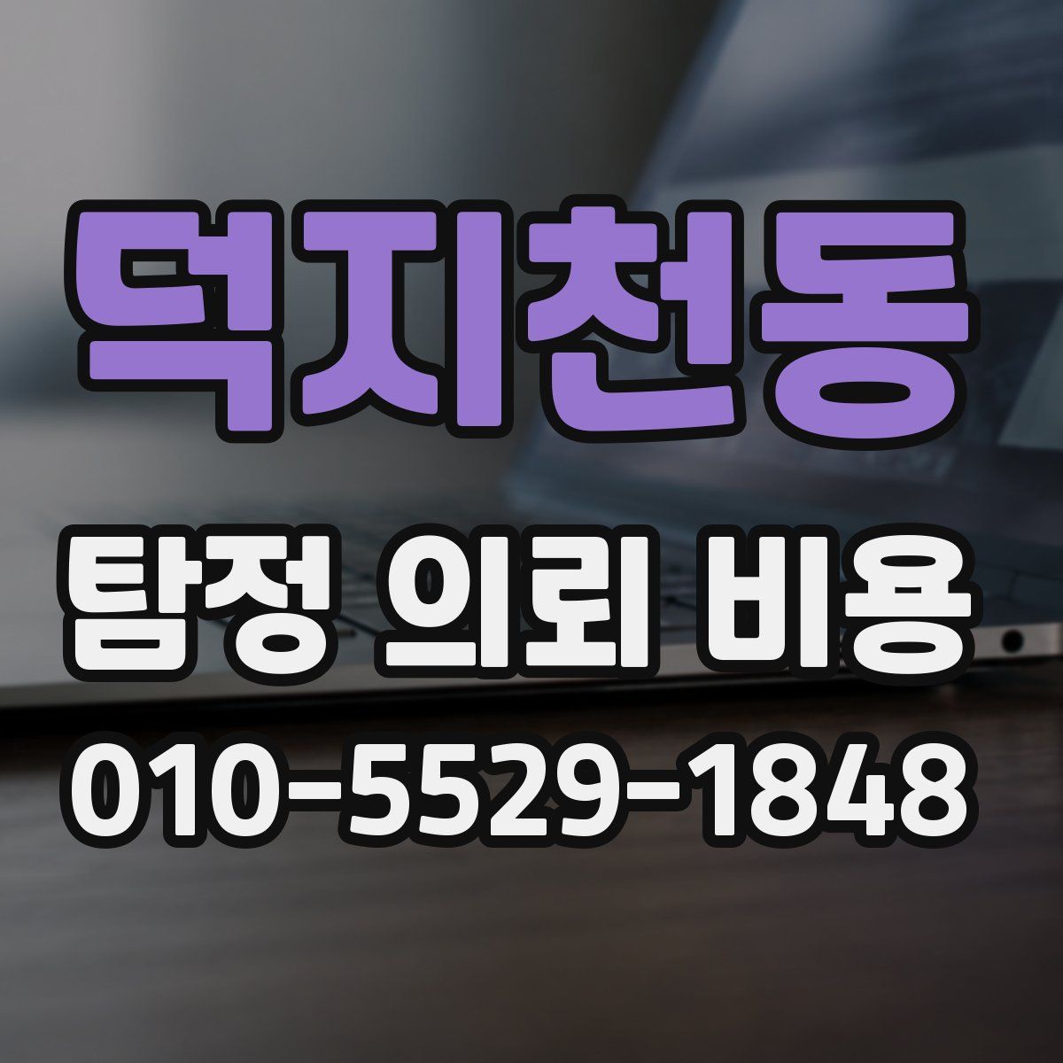 덕지천동 탐정 의뢰 비용