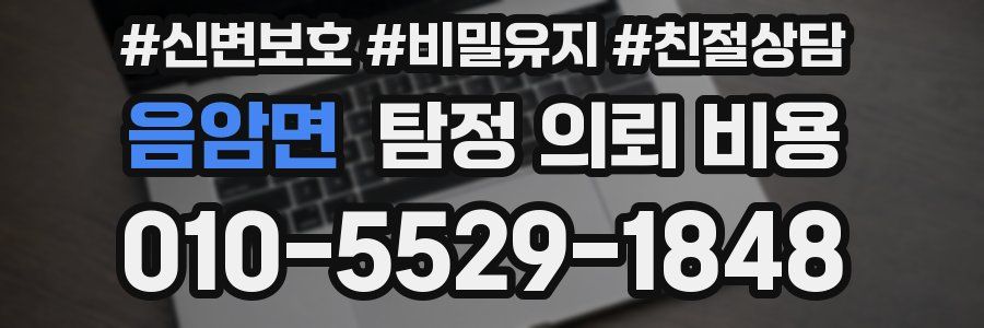 음암면 탐정 의뢰 비용