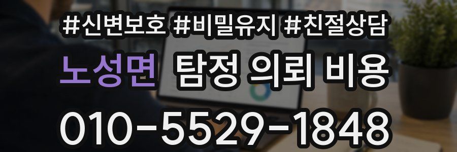 노성면 탐정 의뢰 비용