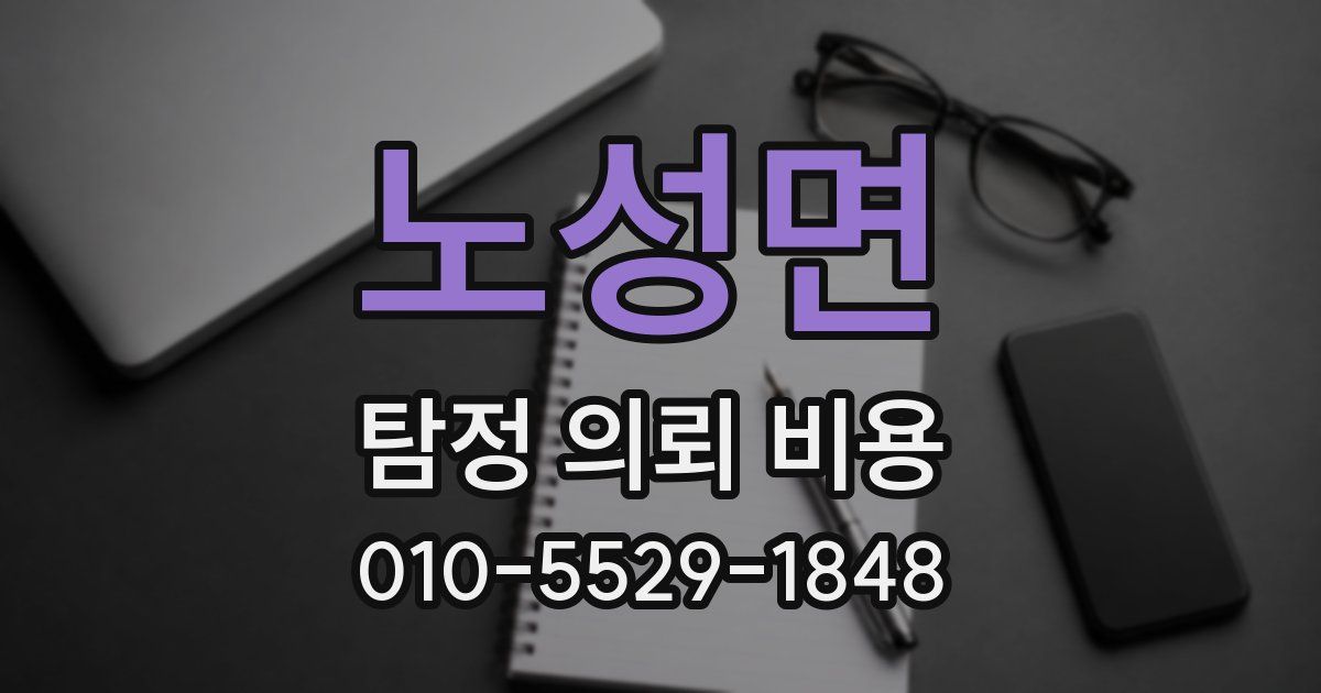 노성면 탐정 의뢰 비용
