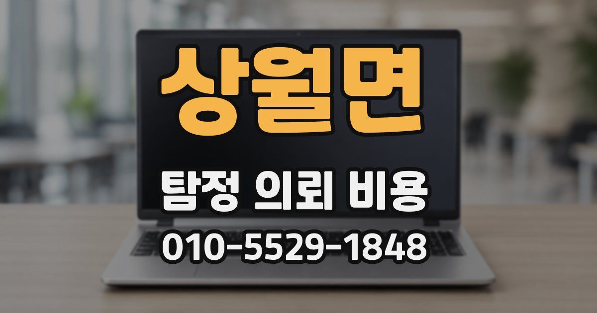 상월면 탐정 의뢰 비용