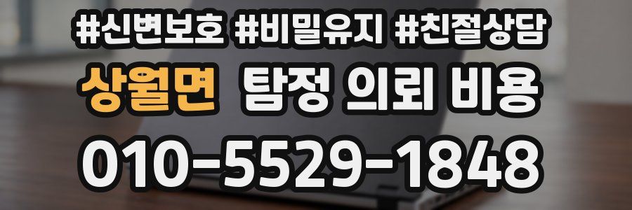 상월면 탐정 의뢰 비용