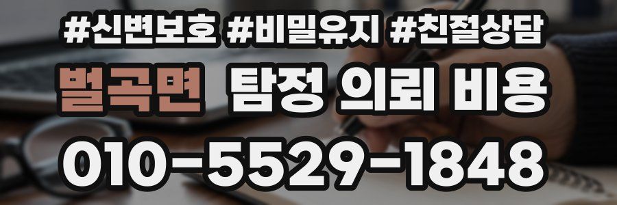 벌곡면 탐정 의뢰 비용