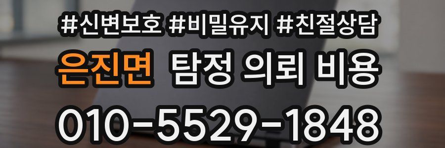 은진면 탐정 의뢰 비용