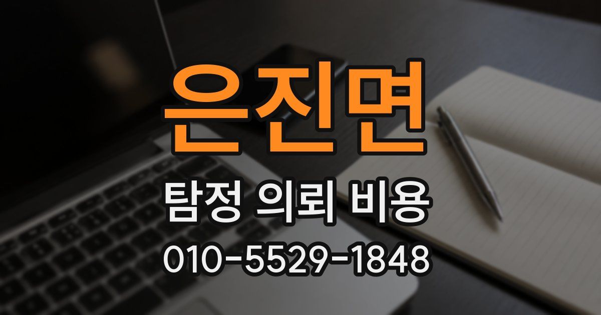 은진면 탐정 의뢰 비용