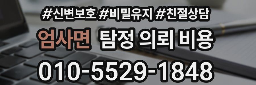 엄사면 탐정 의뢰 비용