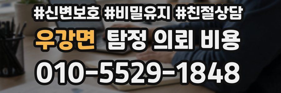 우강면 탐정 의뢰 비용