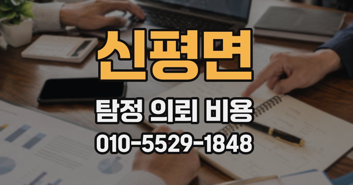 신평면 탐정 의뢰 비용