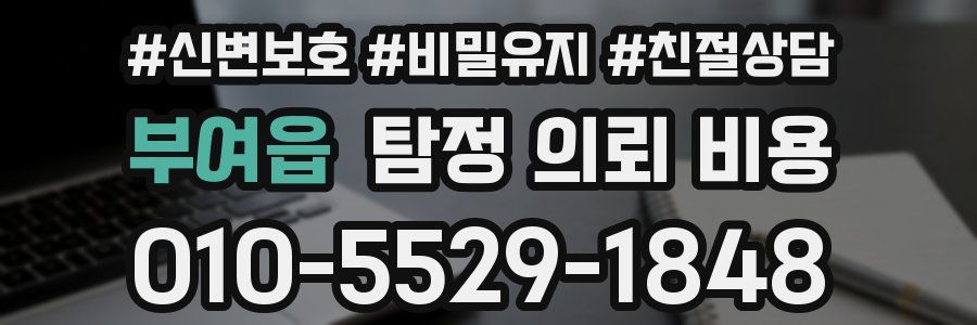 부여읍 탐정 의뢰 비용