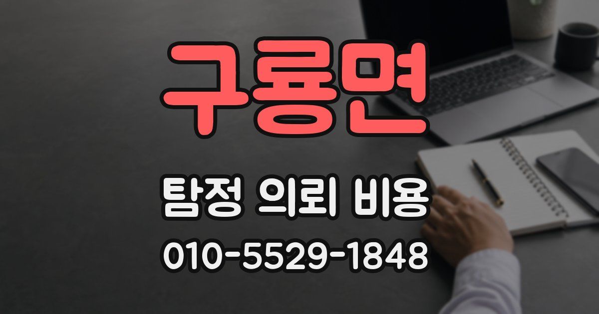 구룡면 탐정 의뢰 비용