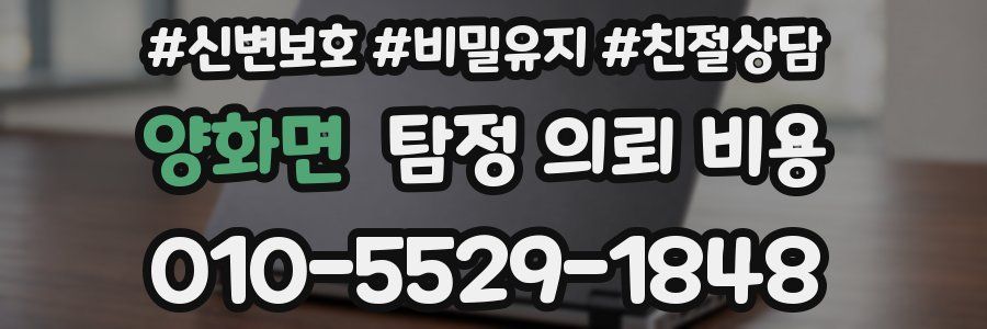 양화면 탐정 의뢰 비용