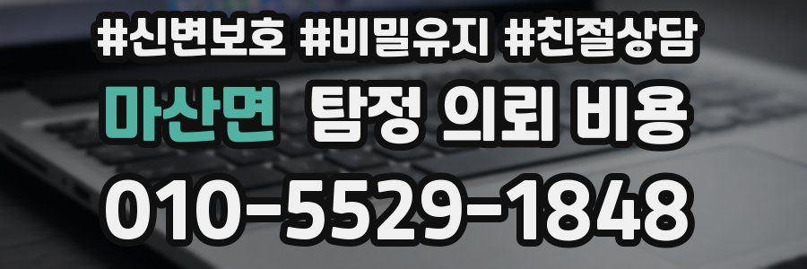 마산면 탐정 의뢰 비용