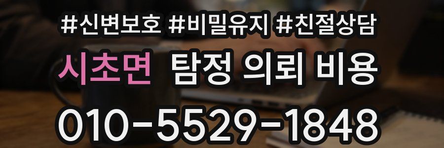 시초면 탐정 의뢰 비용