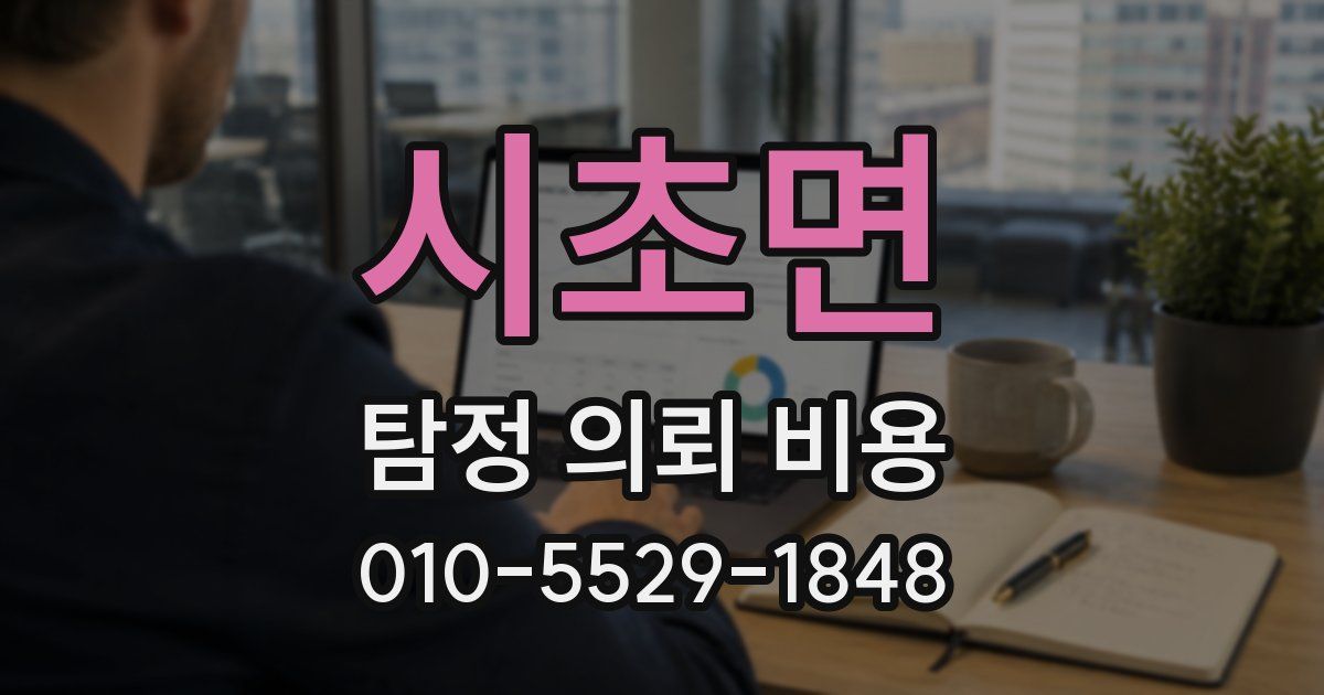 시초면 탐정 의뢰 비용