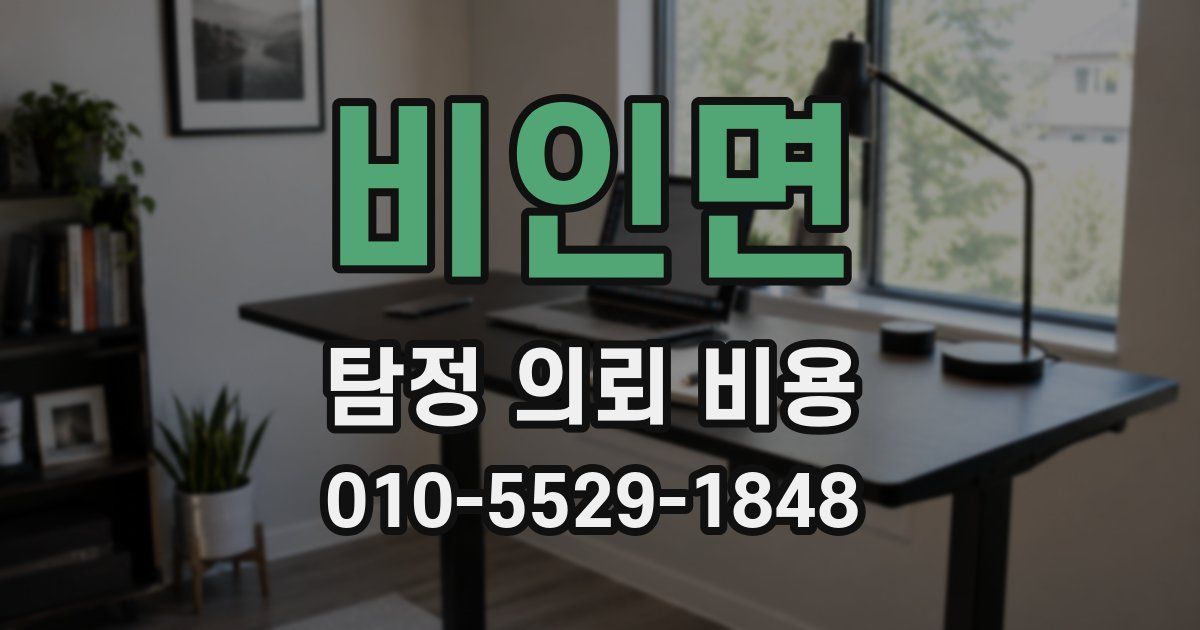 비인면 탐정 의뢰 비용