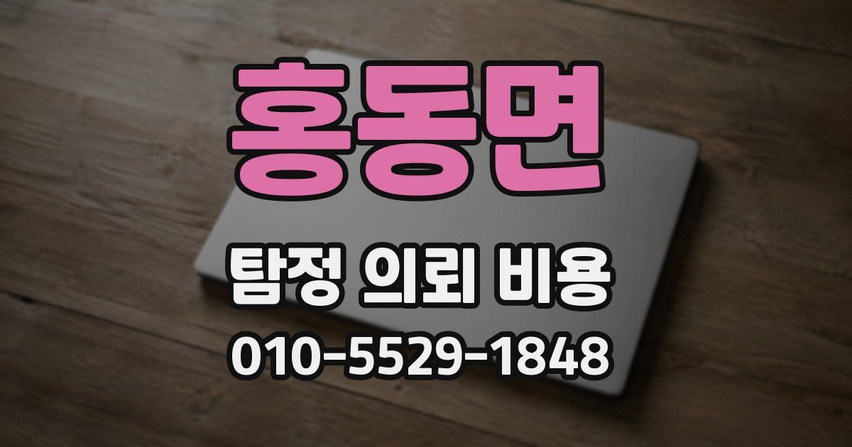 홍동면 탐정 의뢰 비용