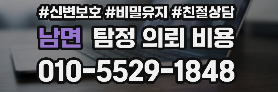 남면 탐정 의뢰 비용