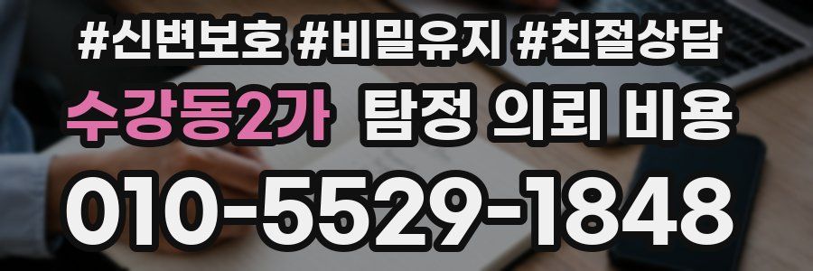 수강동2가 탐정 의뢰 비용