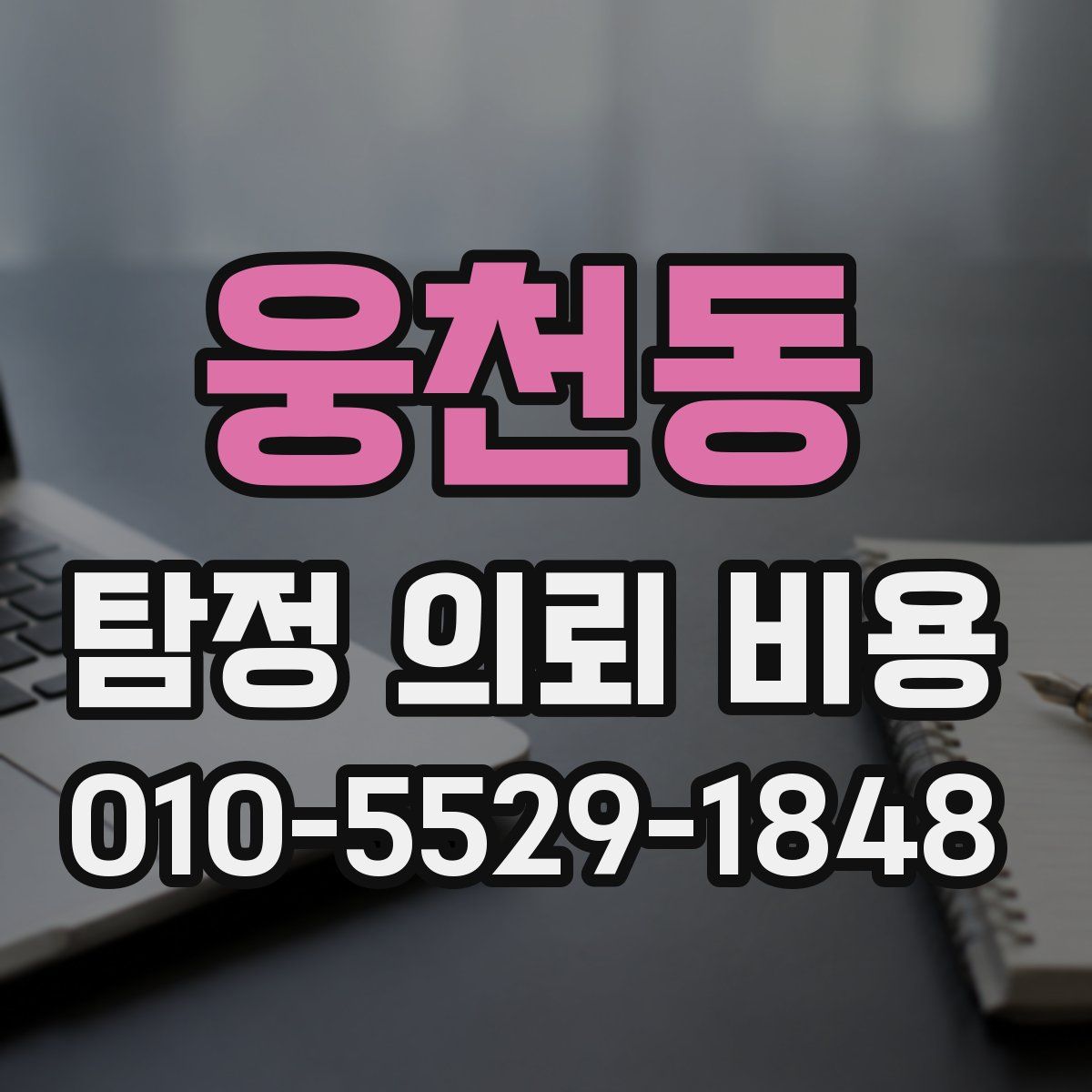 웅천동 탐정 의뢰 비용