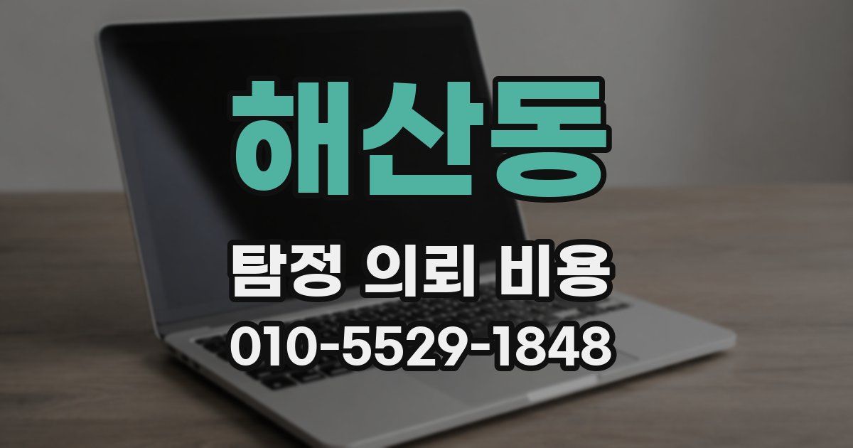 해산동 탐정 의뢰 비용