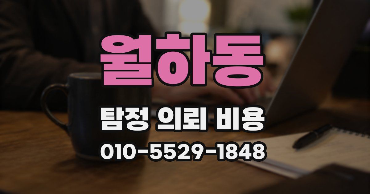 월하동 탐정 의뢰 비용