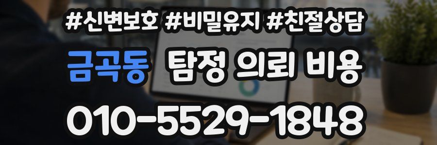 금곡동 탐정 의뢰 비용