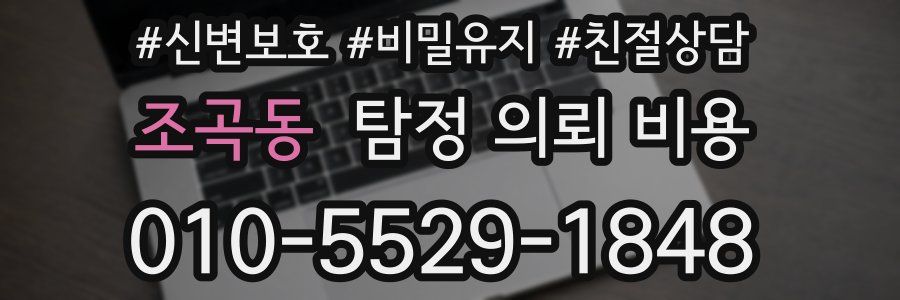 조곡동 탐정 의뢰 비용
