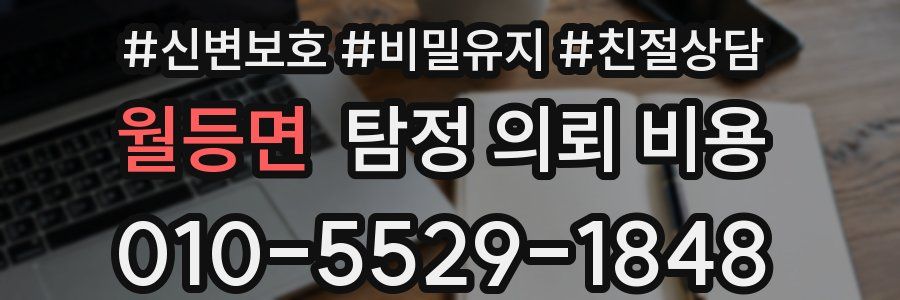 월등면 탐정 의뢰 비용
