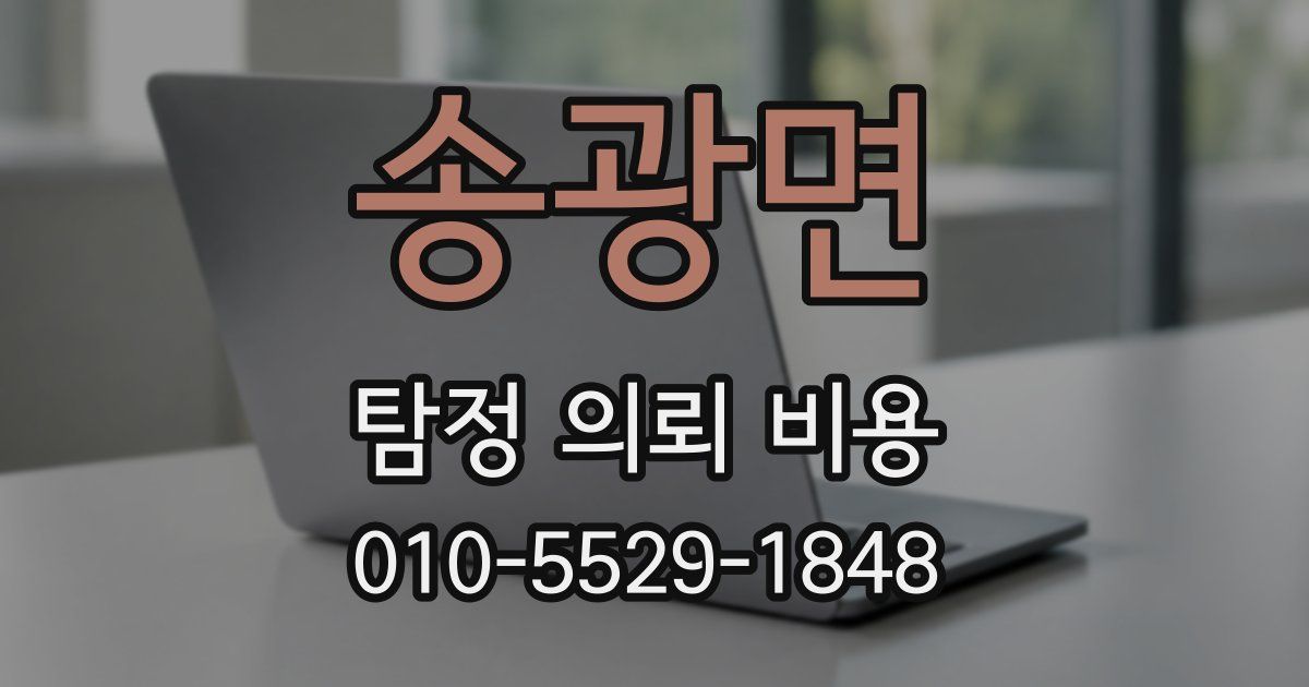 송광면 탐정 의뢰 비용