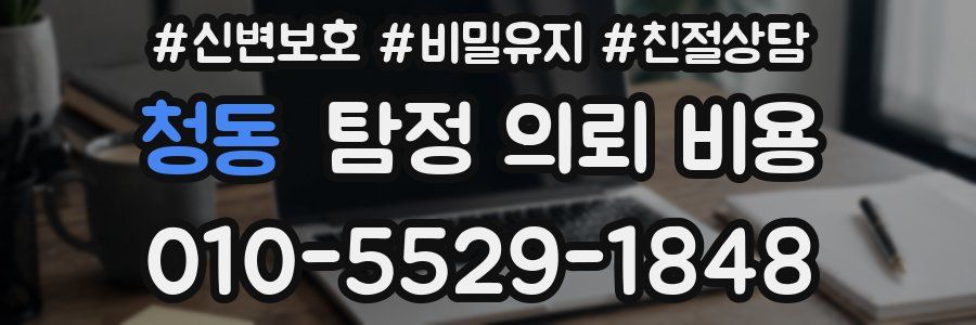청동 탐정 의뢰 비용