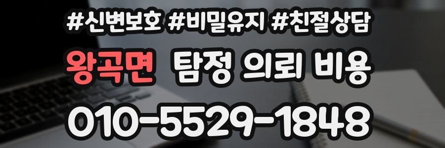 왕곡면 탐정 의뢰 비용