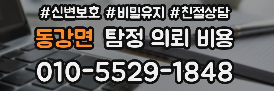 동강면 탐정 의뢰 비용