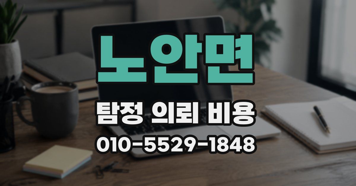 노안면 탐정 의뢰 비용