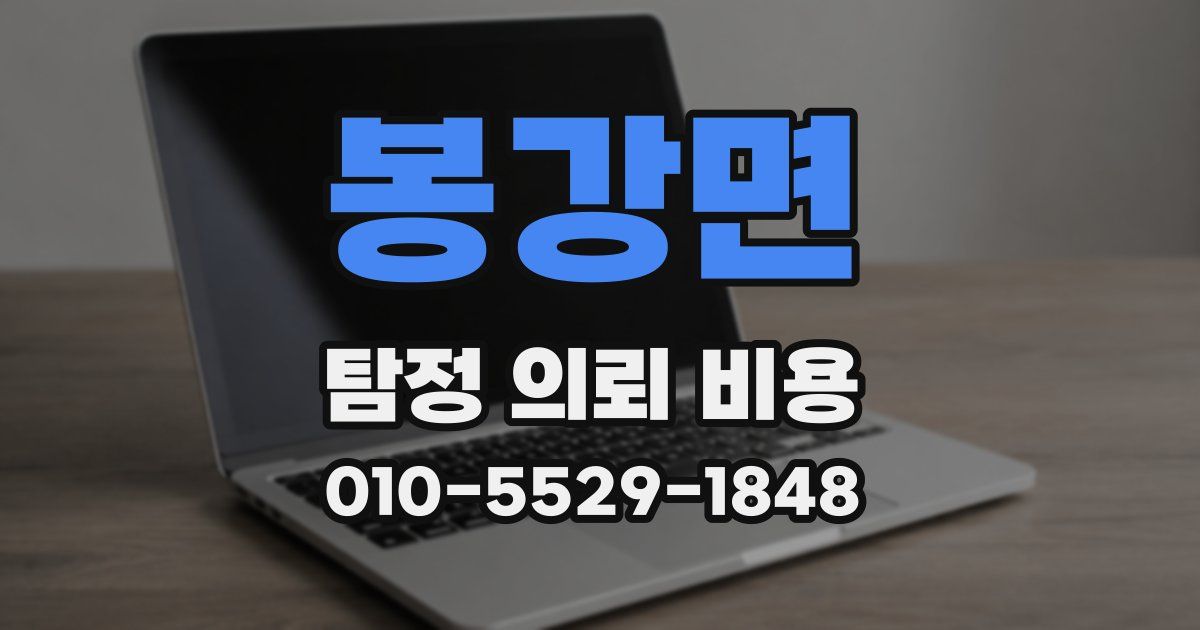 봉강면 탐정 의뢰 비용